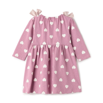 【GOODPRICE】印花蝴蝶結裝飾連衣裙