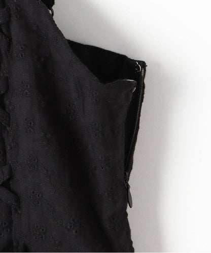 蕾絲繫帶吊帶連衣裙【韓國時尚】