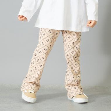 防汙羅紋喇叭打底褲