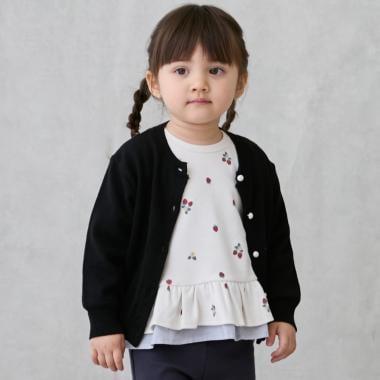 珍珠紐釦針織開衫