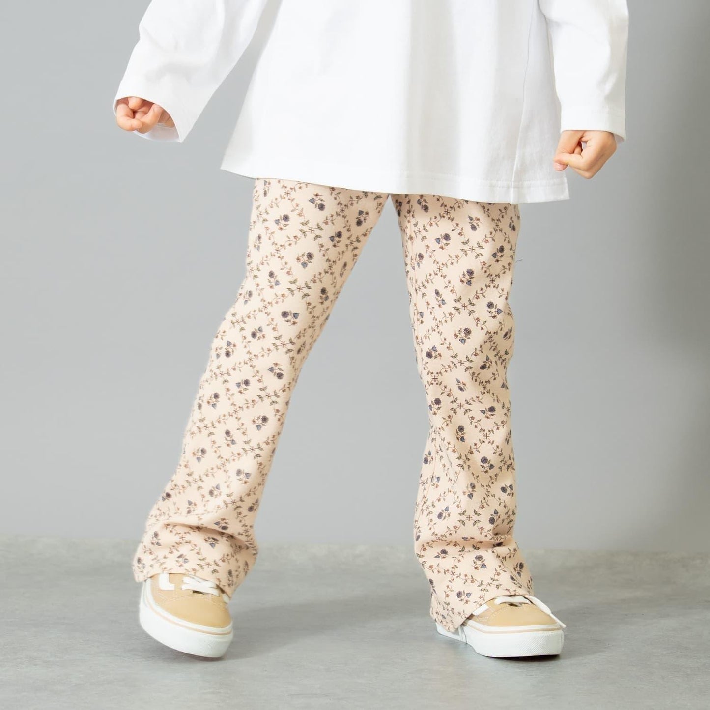 防汙羅紋喇叭打底褲