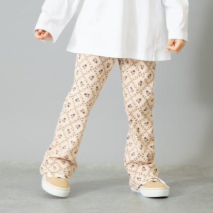 防汙羅紋喇叭打底褲