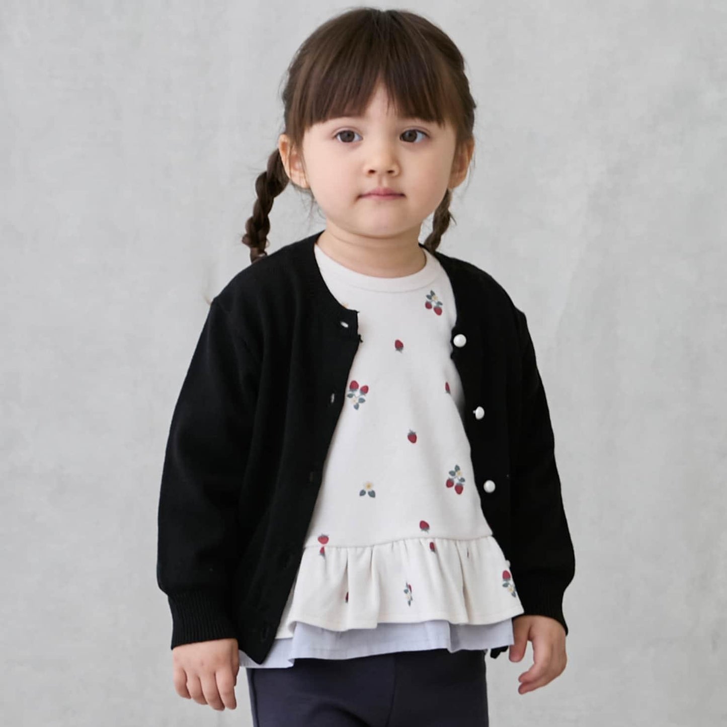 珍珠紐釦針織開衫