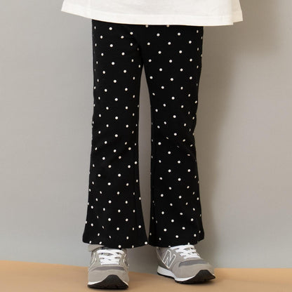 防汙羅紋喇叭打底褲