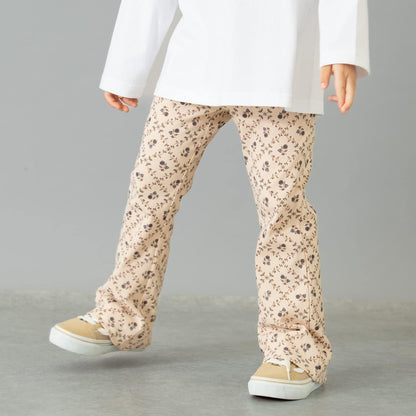 防汙羅紋喇叭打底褲