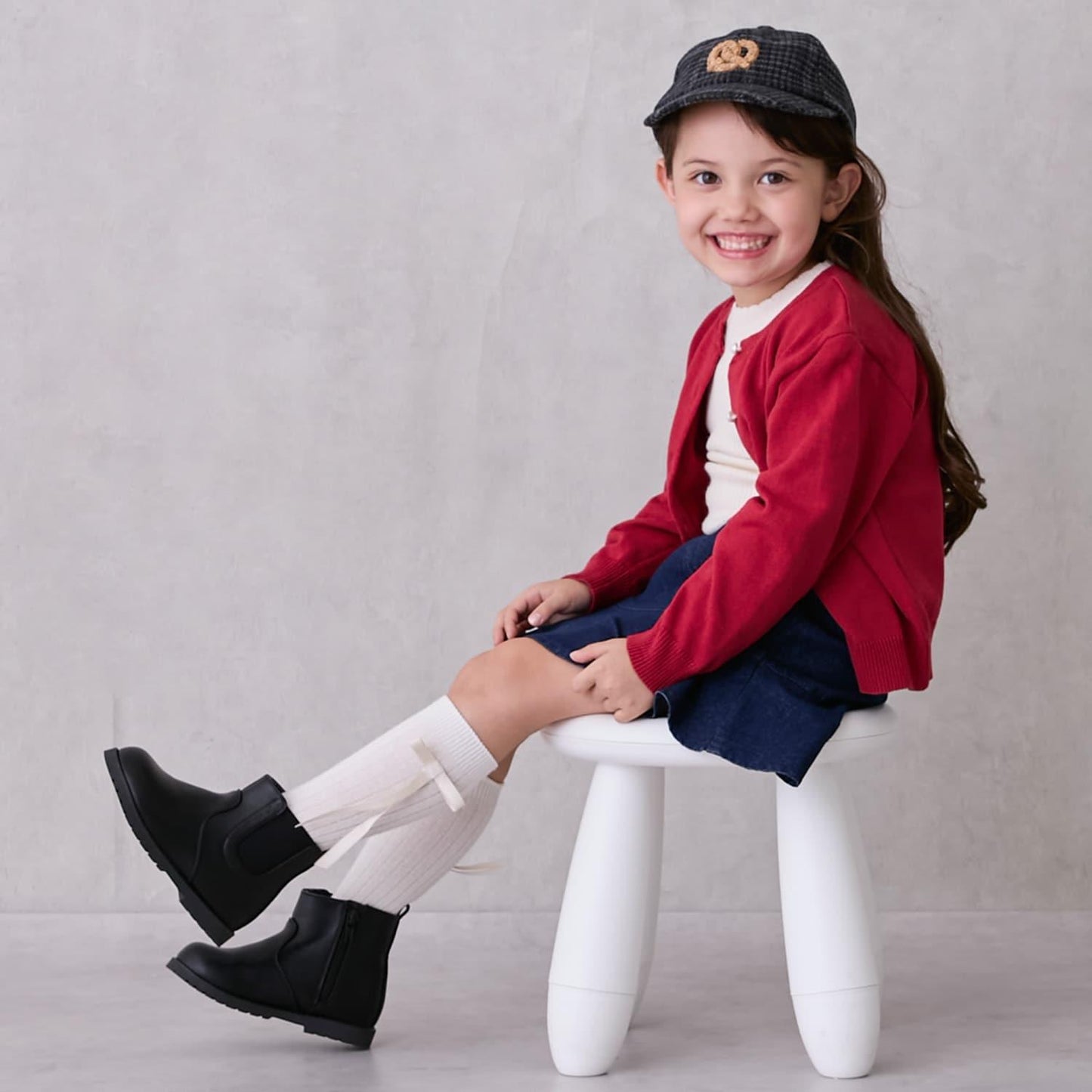 珍珠紐釦針織開衫