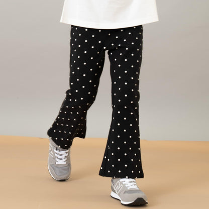 防汙羅紋喇叭打底褲