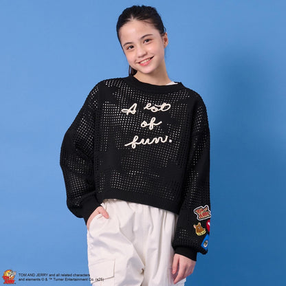 【TOM AND JERRY】星形徽章套頭衫×內搭套裝