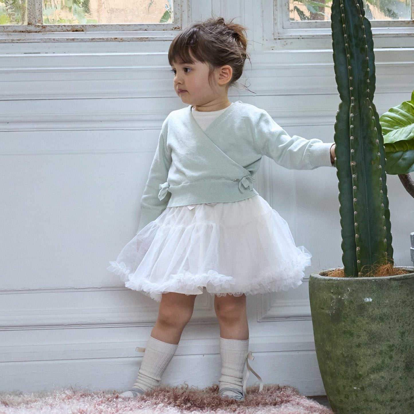 【芭蕾/連結】針織裹身上衣