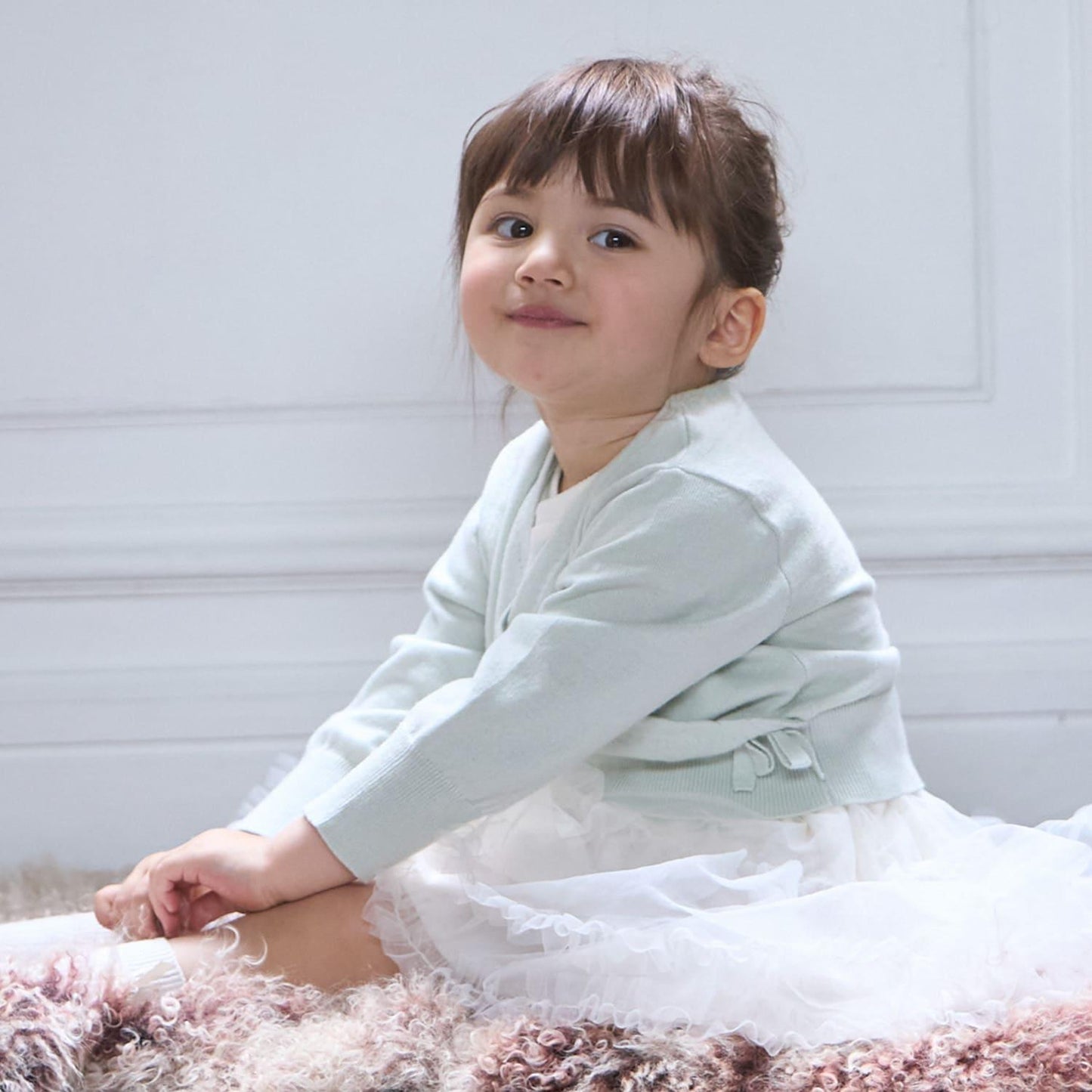 芭蕾風針織交叉開衫