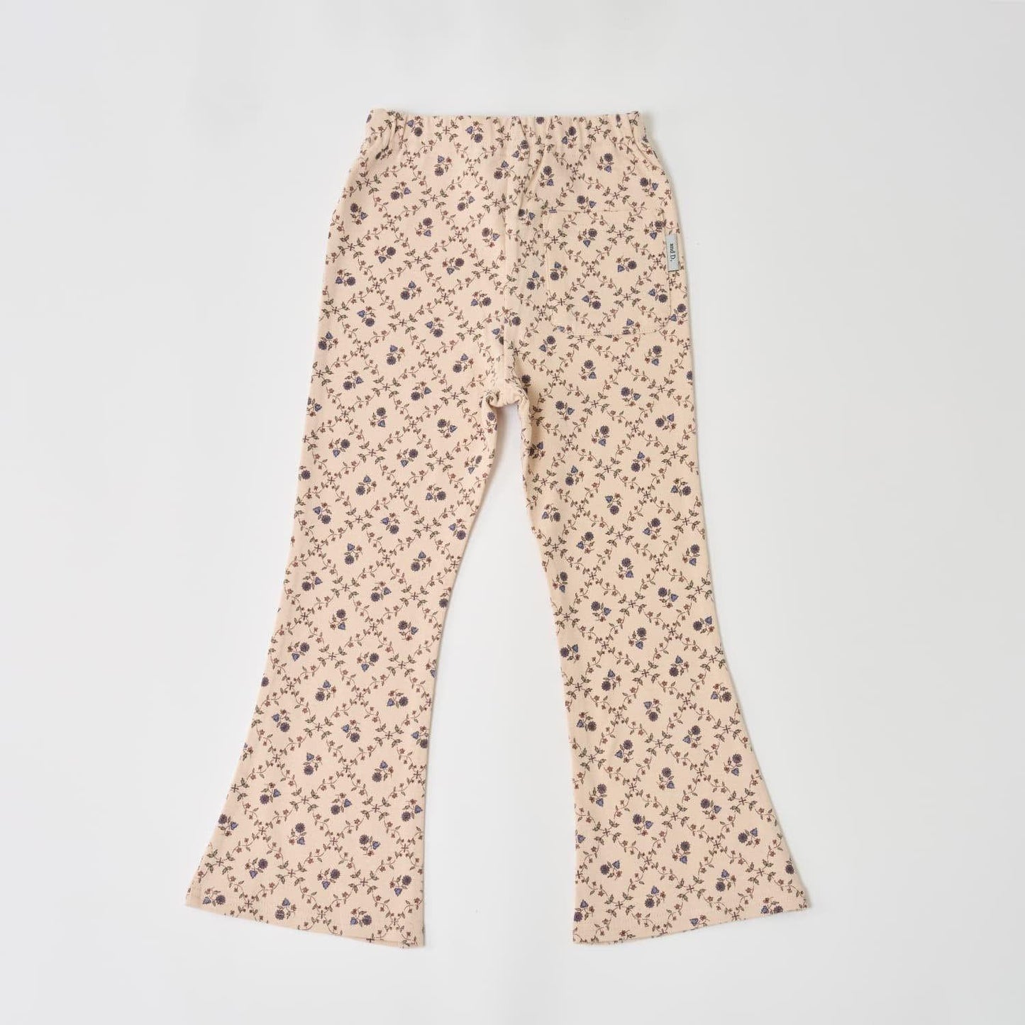 防汙羅紋喇叭打底褲