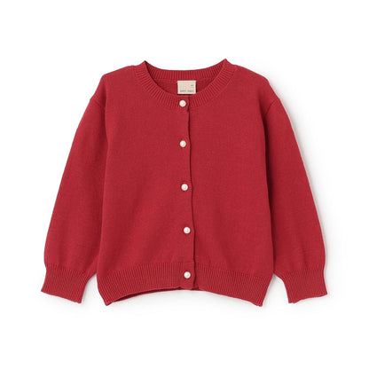 珍珠紐釦針織開衫