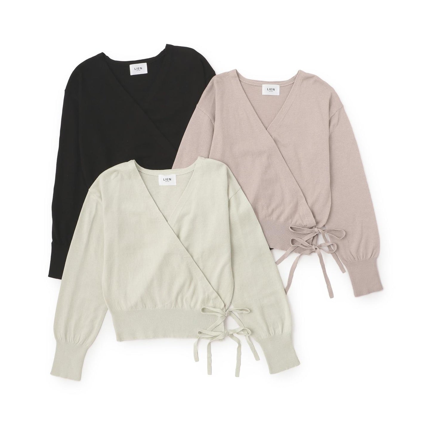 【芭蕾/連結】針織裹身上衣