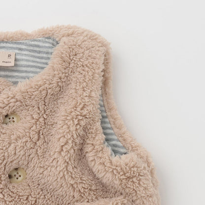 【抗菌防臭】羊羔絨馬甲