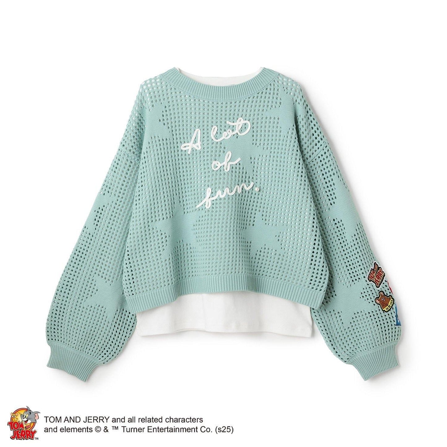 【TOM AND JERRY】星形徽章套頭衫×內搭套裝