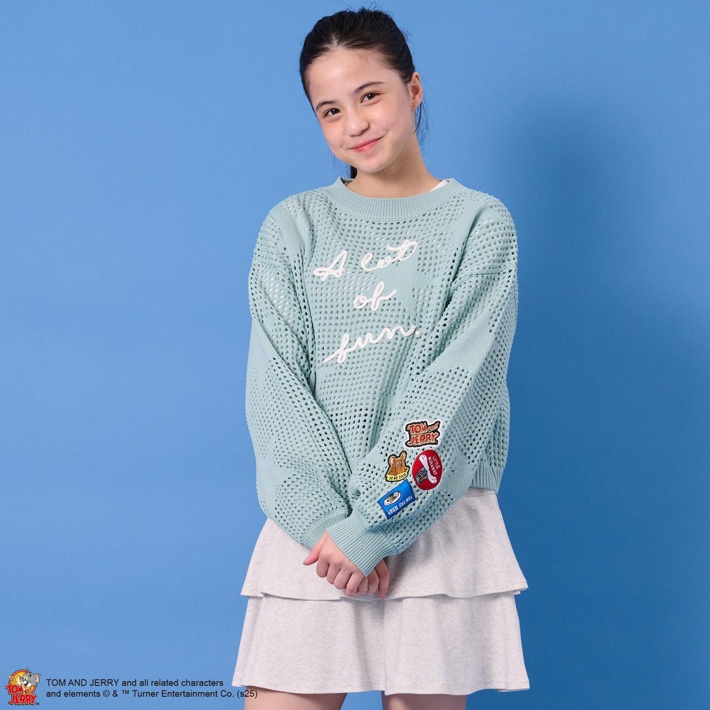 【TOM AND JERRY】星形徽章套頭衫×內搭套裝