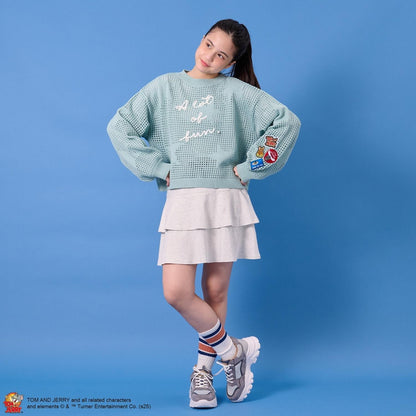 【TOM AND JERRY】星形徽章套頭衫×內搭套裝