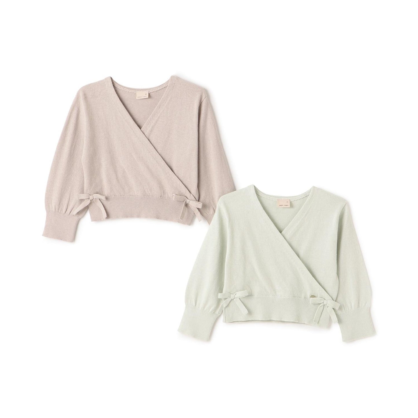 芭蕾風針織交叉開衫