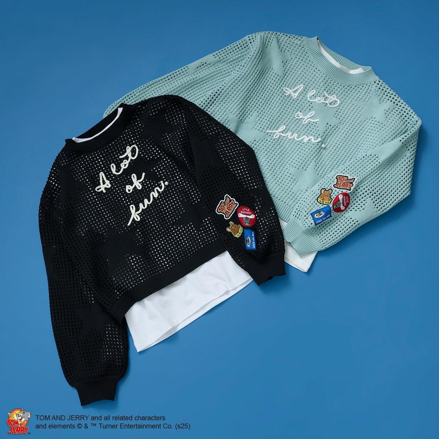 【TOM AND JERRY】星形徽章套頭衫×內搭套裝