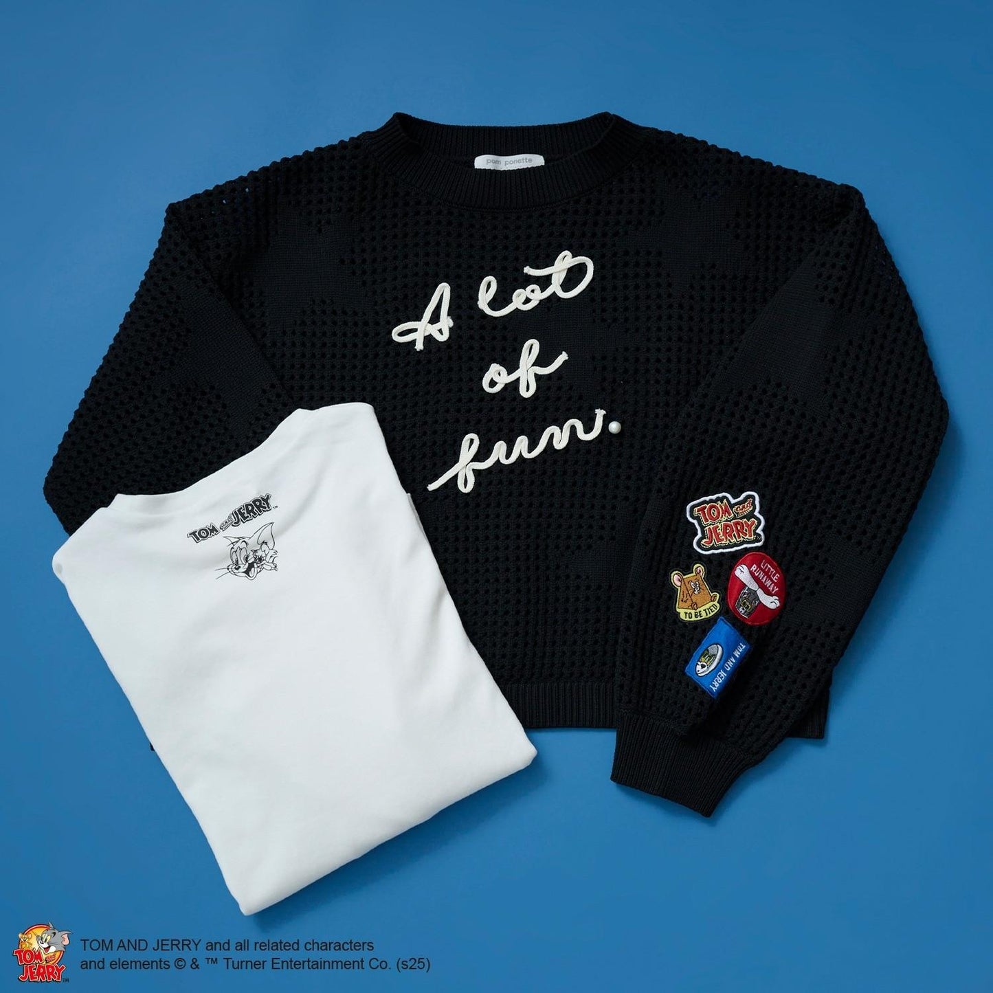 【TOM AND JERRY】星形徽章套頭衫×內搭套裝