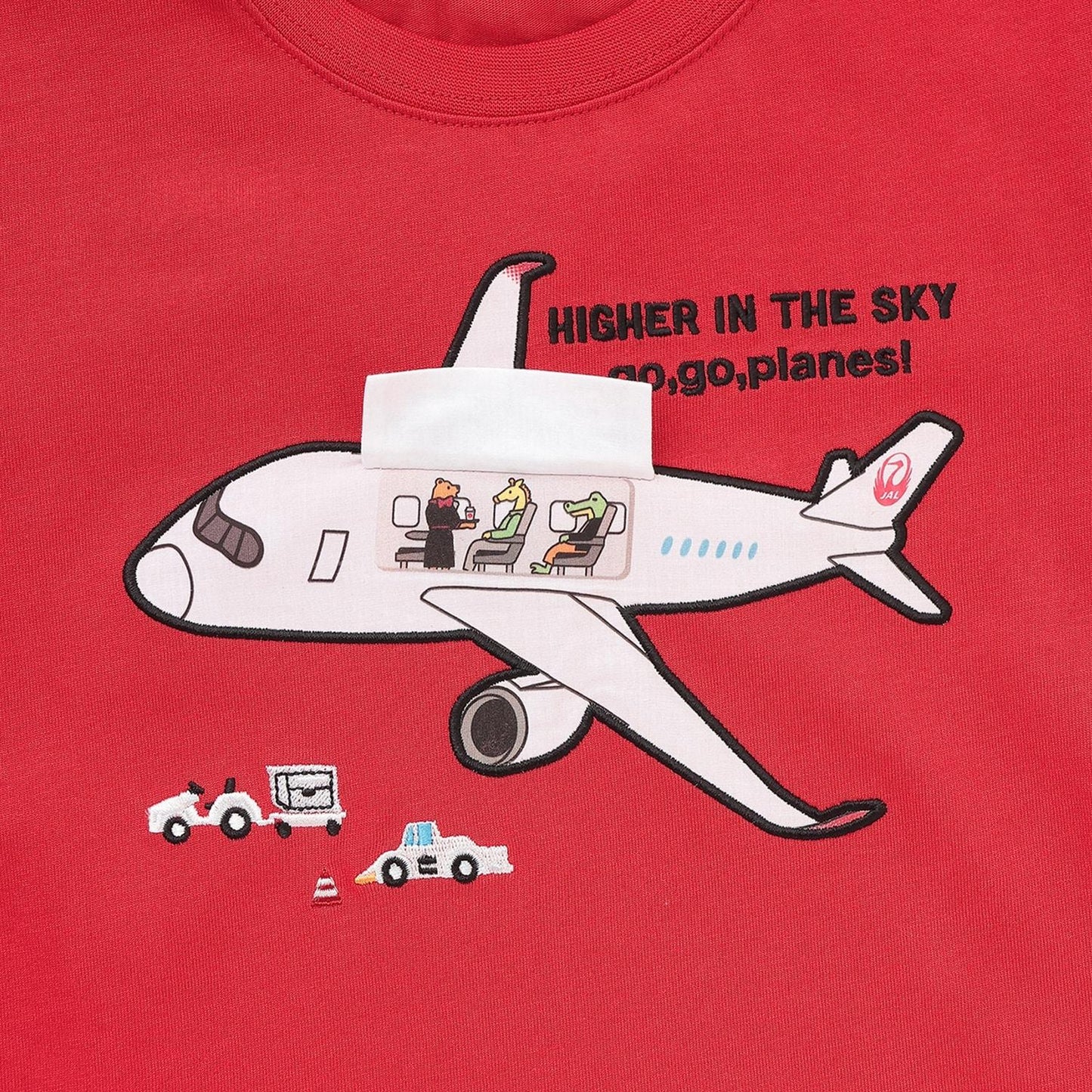 【JAL】貼布繡長袖T恤