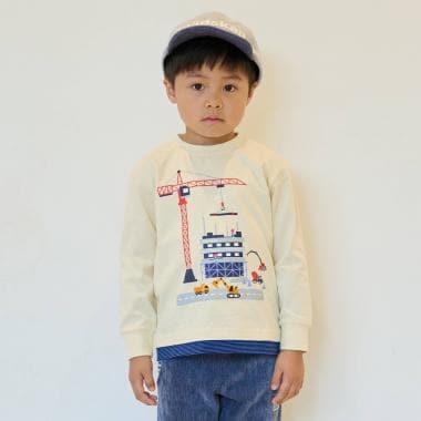 工程車輛施工中長袖T恤