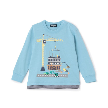 工程車輛施工中長袖T恤