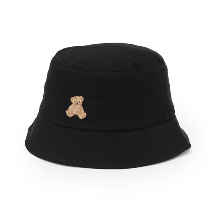 小熊刺繡漁夫帽
