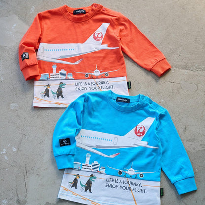 切換拼接長袖T恤