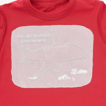 【JAL】貼布繡長袖T恤