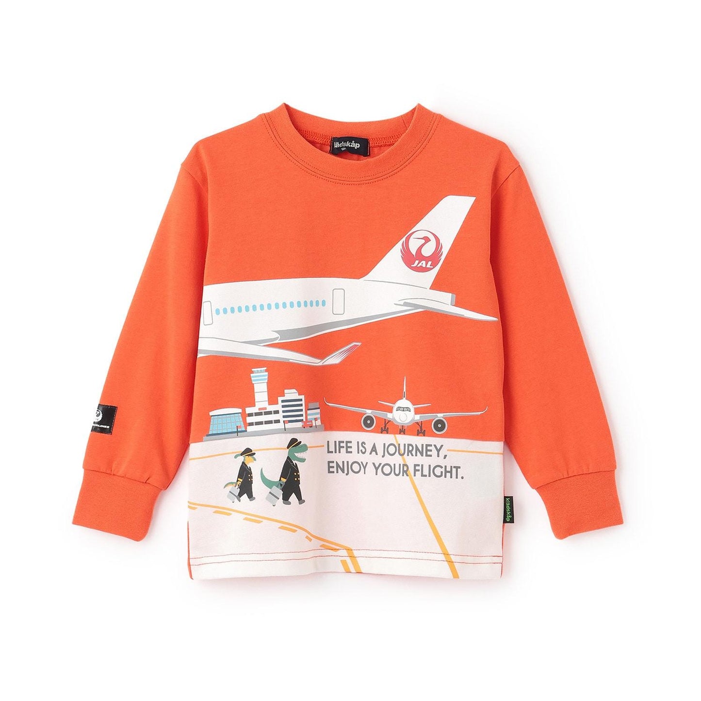 切換拼接長袖T恤