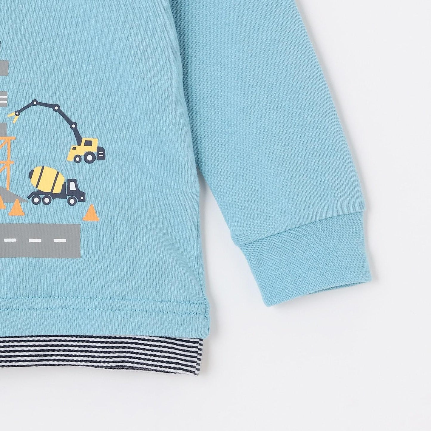 工程車輛施工中長袖T恤