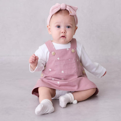 刺繡揹帶裙套裝