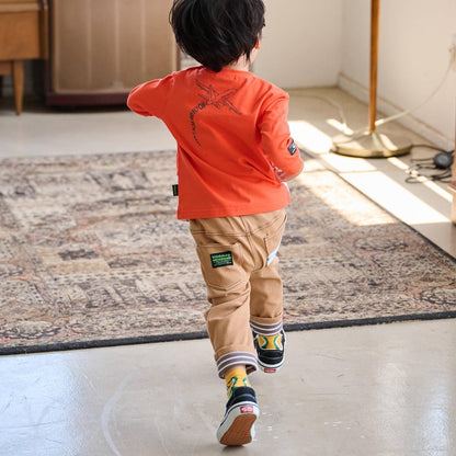 切換拼接長袖T恤