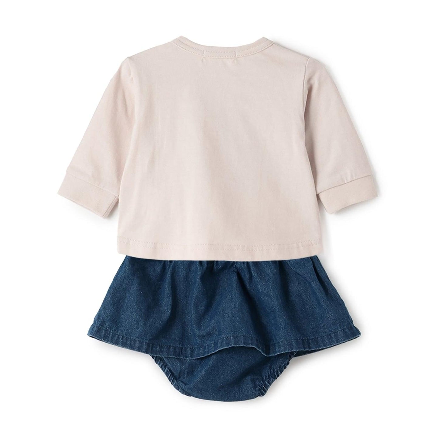 【POLO BCS】熊圖案長袖T恤+裙褲套裝