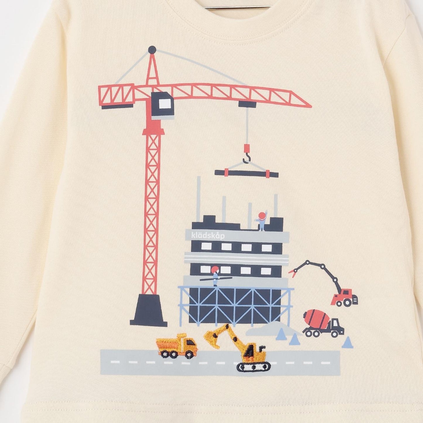 工程車輛施工中長袖T恤