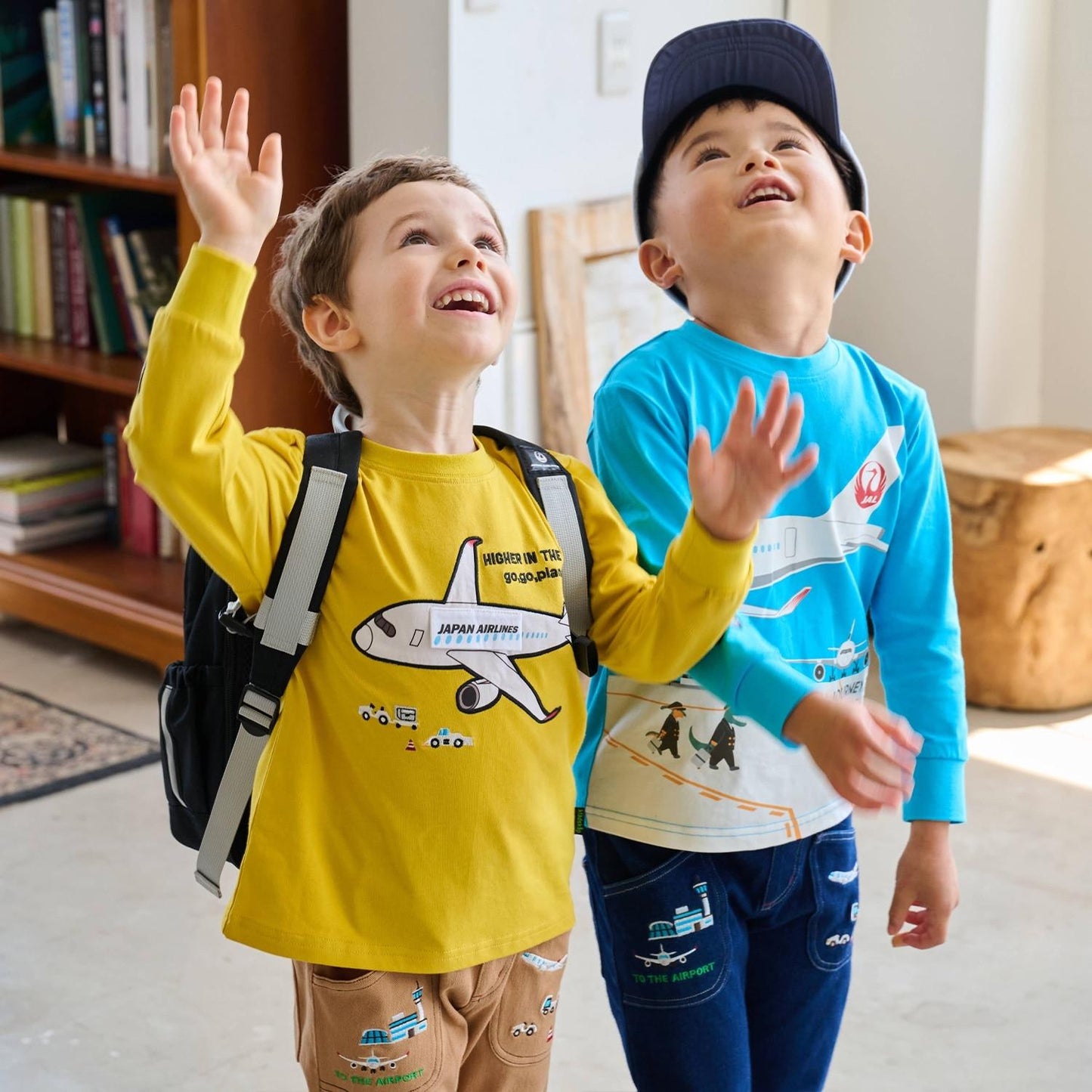 【JAL】貼布繡長袖T恤