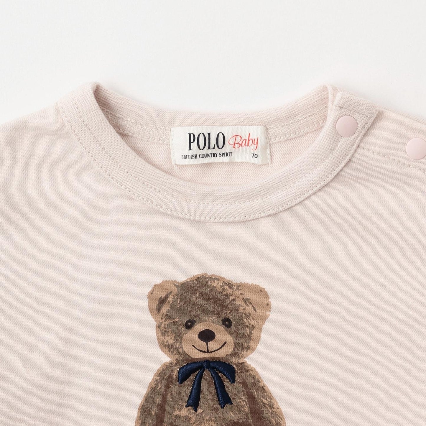 【POLO BCS】熊圖案長袖T恤+裙褲套裝