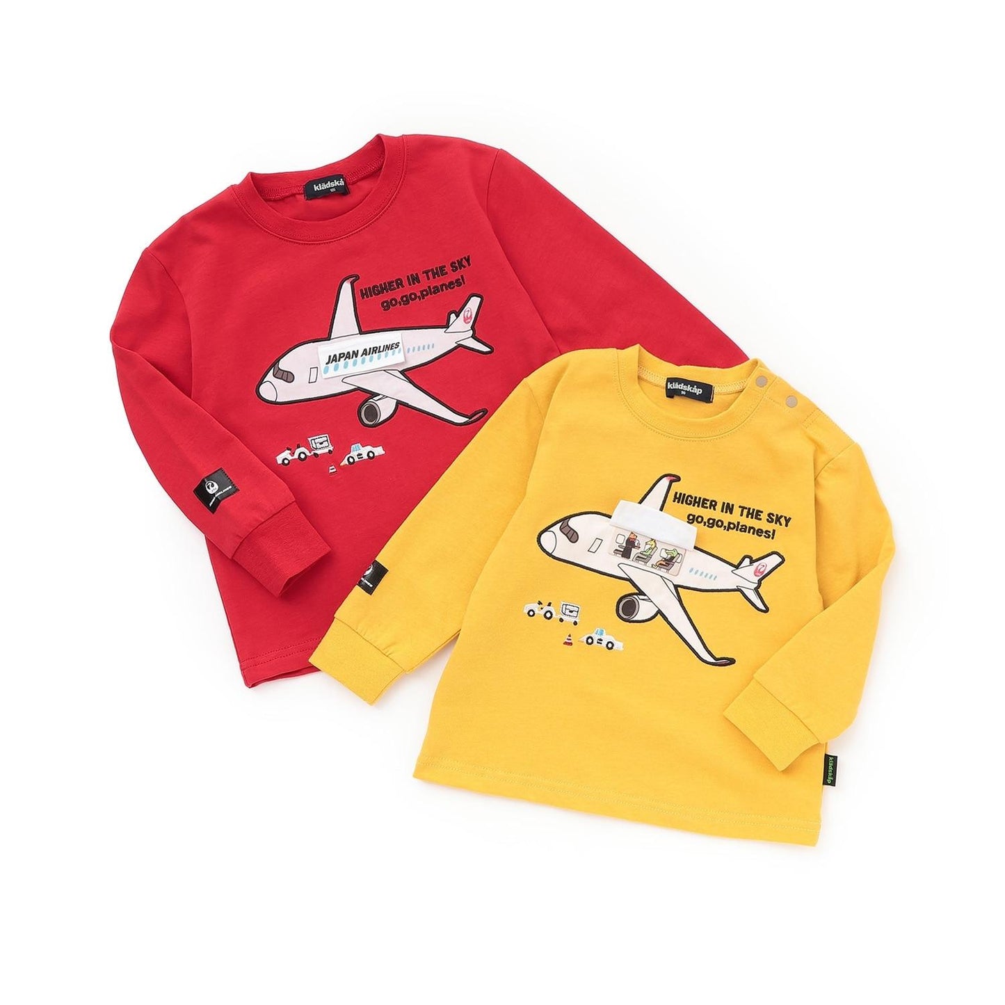 【JAL】貼布繡長袖T恤