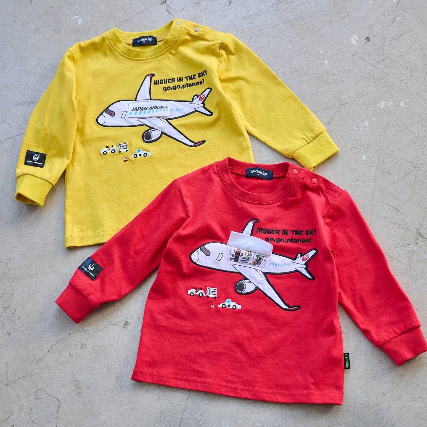 【JAL】貼布繡長袖T恤