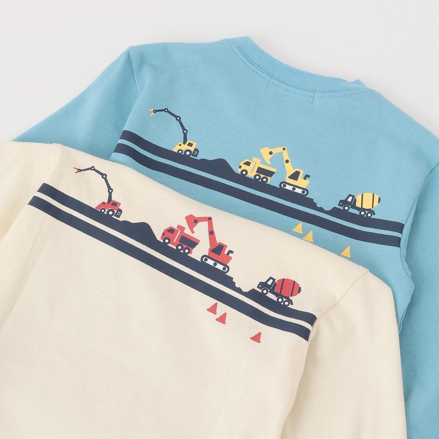 工程車輛施工中長袖T恤