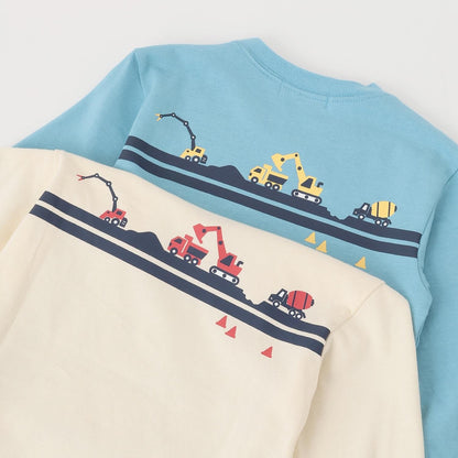 工程車輛施工中長袖T恤
