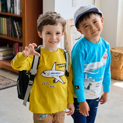 切換拼接長袖T恤