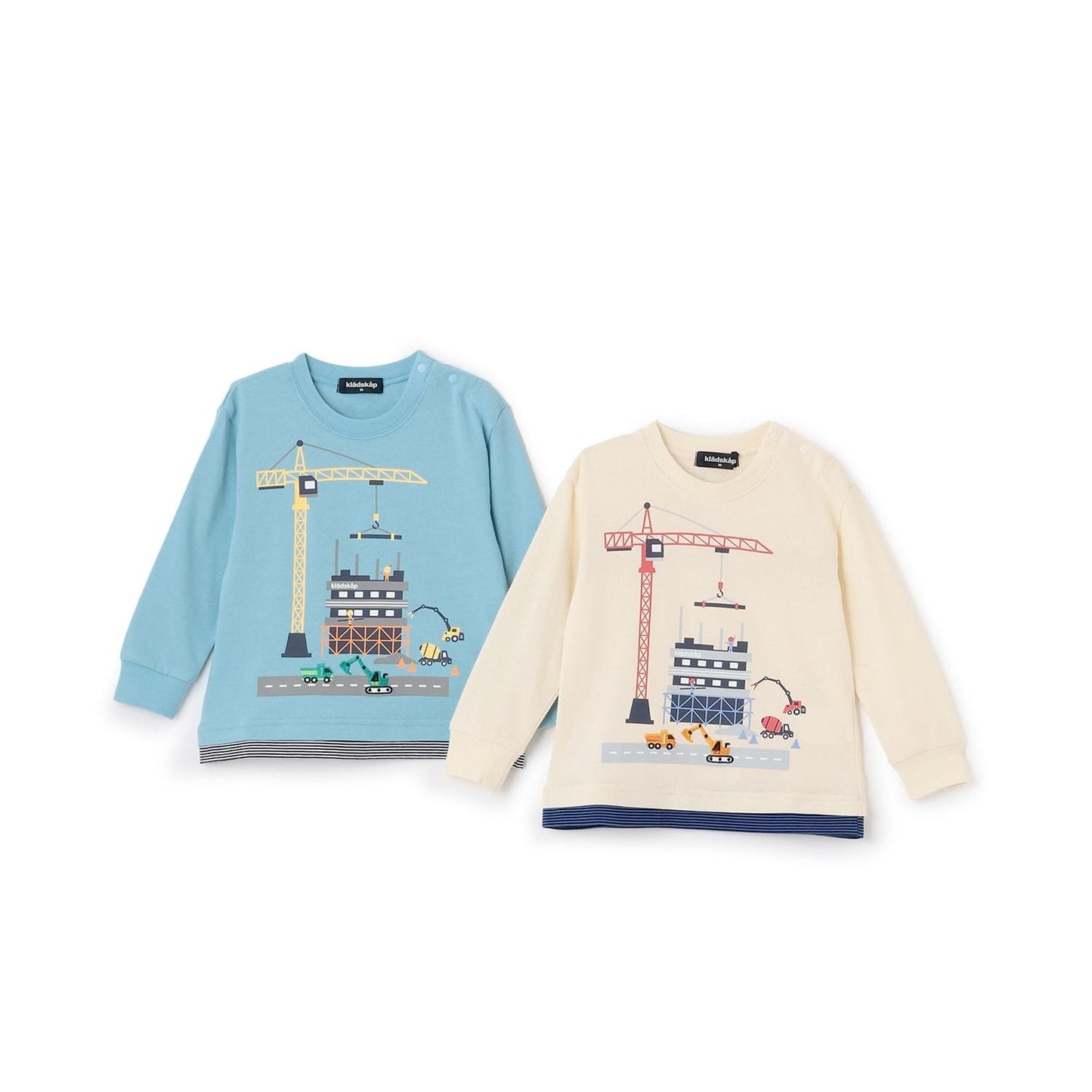 工程車輛施工中長袖T恤