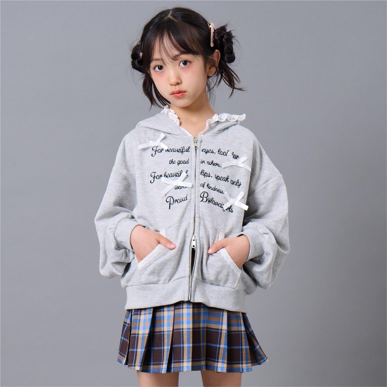 蕾絲拼接連帽衛衣