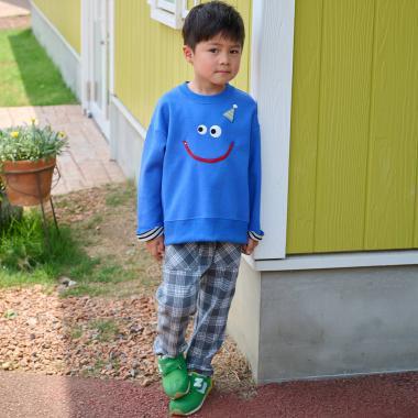 JQ格紋長款錐形褲