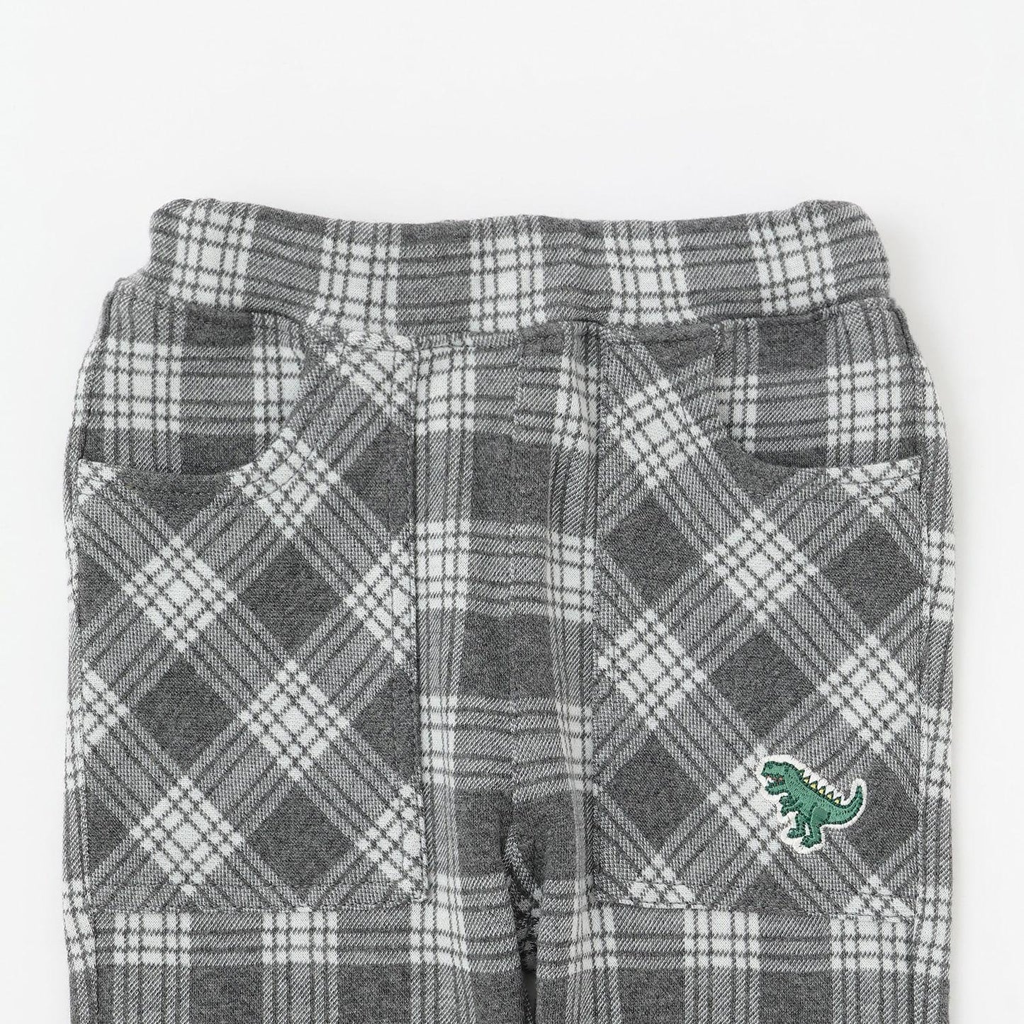 JQ格紋長款錐形褲