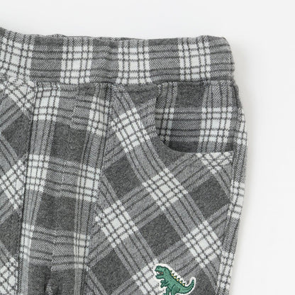 JQ格紋長款錐形褲