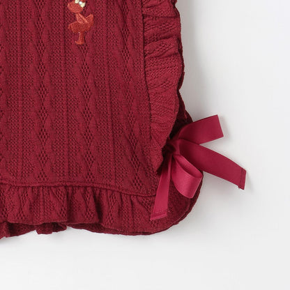 麻花紋提花背心