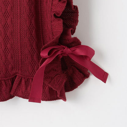 麻花紋提花背心